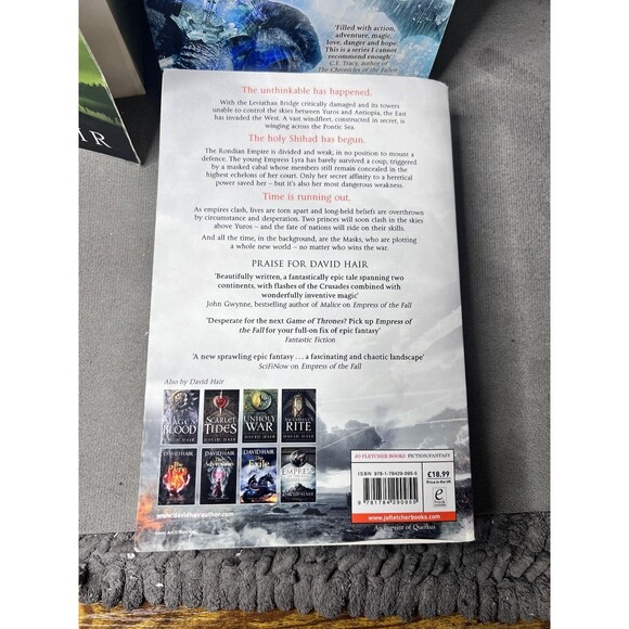 David Hair Paperback Books Lot Prince of Spears Hearts of Ice Mother of Daemons - Picture 5 of 15